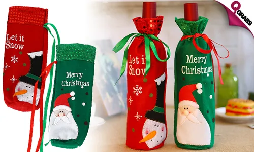 Christmas-Themed Bottle Jackets, Pouches & Covers!